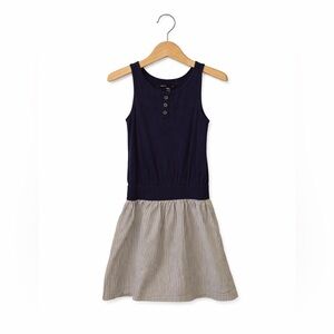 Gap Navy Dress with Stripe Skirt. Size Small. Great Condition